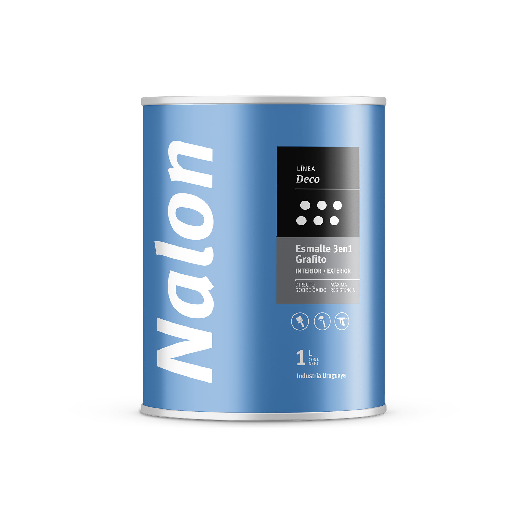1 LITRO - DECO - ESMALTE 3 EN 1 GRAFITO