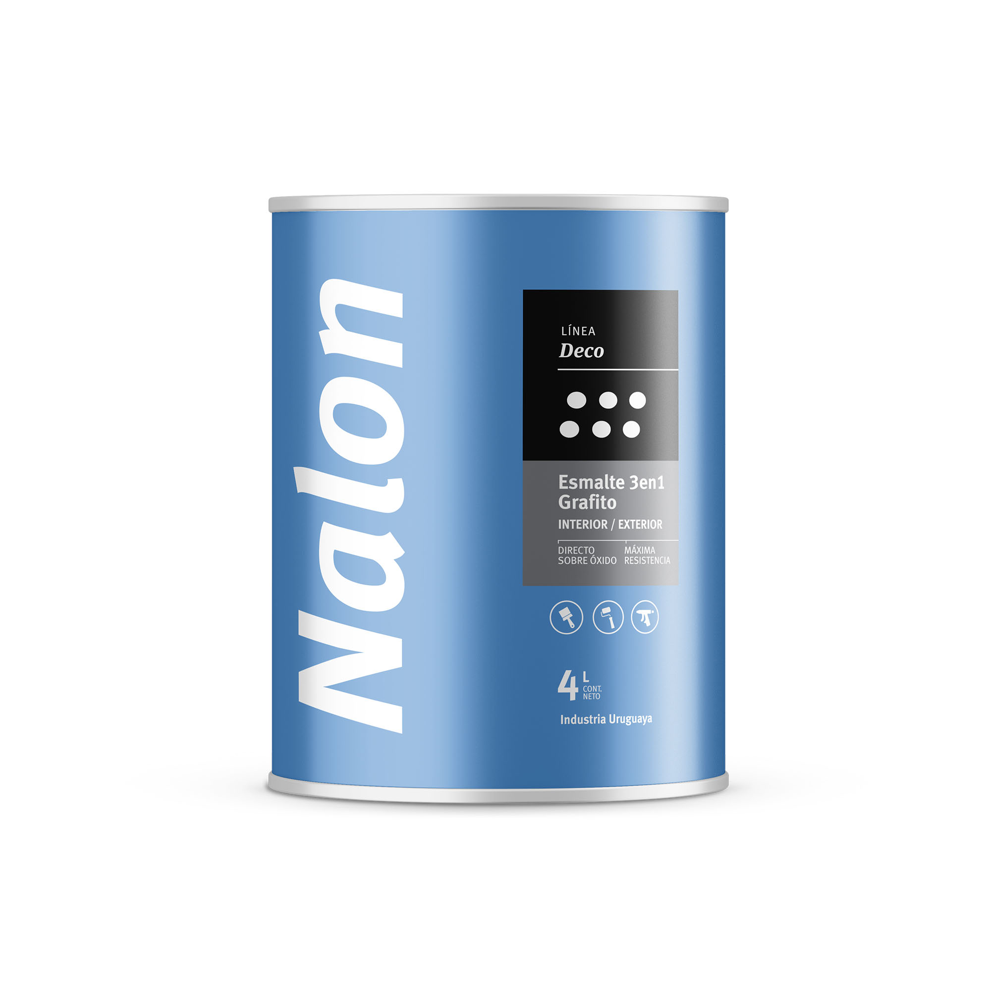 4 LITROS - EXPERTO - ESMALTE 3 EN 1 GRAFITO